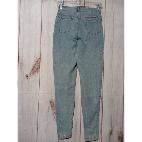 Mod X Jeans Ladies 6 Sequin Skinny Light Wash - Picture 2 of 7